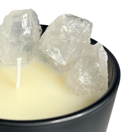 400g thrive candle • clear quartz