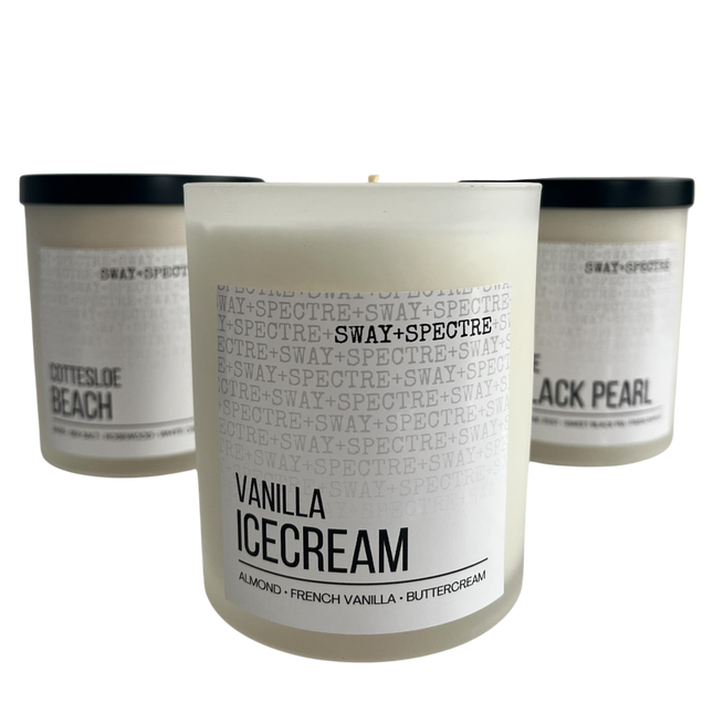 300g sway candle • frosted white