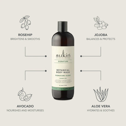 Beauty ‣ Sukin Botanical Body Wash 500ml