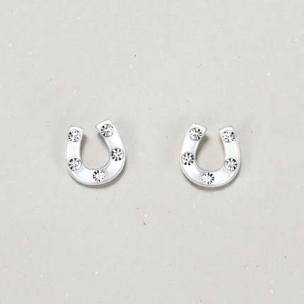 Jewellery ‣ sterling silver studs, horseshoe