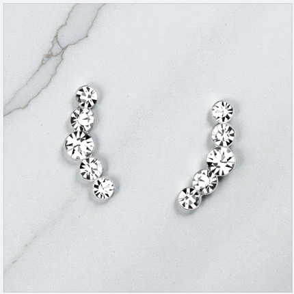 Jewellery ‣ sterling silver studs, curve