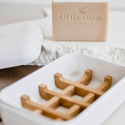 Bath ‣ Cornstarch + Bamboo Soap Dish