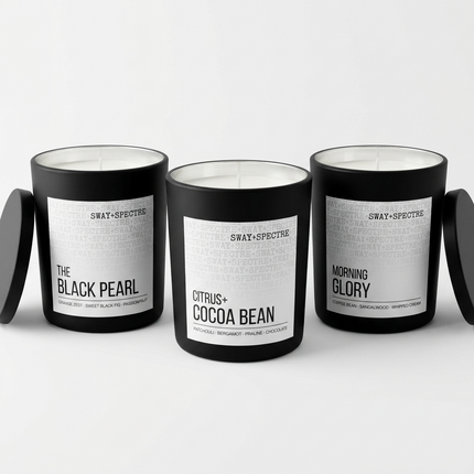 Candle Jar ‣ 300g sway, black+silver