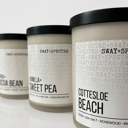 Candle Jar ‣ 300g sway, frosted white