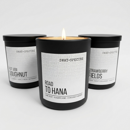 Candle Jar ‣ 300g sway, black+rose