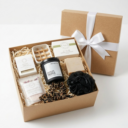 Gift Hamper • "Pause" Spa Bath Pamper Gift Set Black or Pink