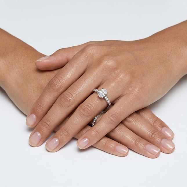 Sterling Silver Ring • Cubic Zirconia Multi Stone Nova