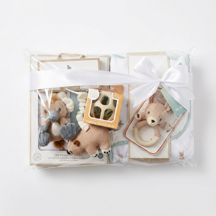 Baby Gift Hamper • "Bottlebrush Baby" Newborn Baby Shower Australiana Wombat Platypus Gift Set