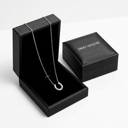 Sterling Silver Necklace • Horseshoe Pendant