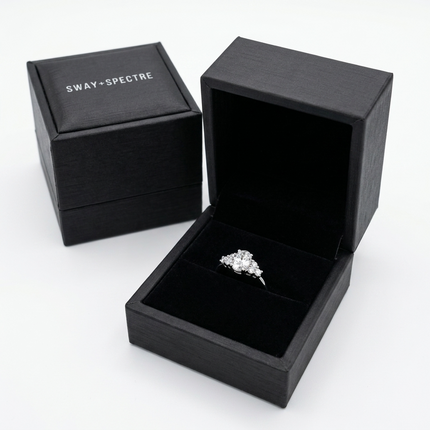 Sterling Silver Ring • Cubic Zirconia Multi Stone Aurora