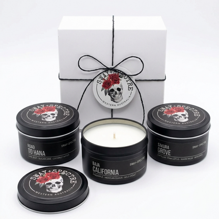 Candle Tin Set • Pacific Daydream Trio 3-pack – Natural Soy, 25+ Hour Burn
