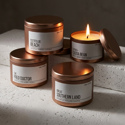 Candle Tin ‣ 190g rose