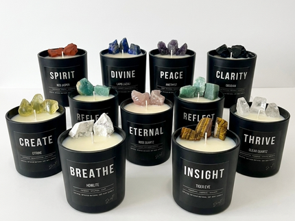 Collection image for: Raw crystal candles