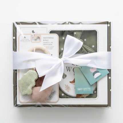 Baby Gift Hamper • "Woodland Whimsy Petite" Newborn Baby Shower Fox Gift Set