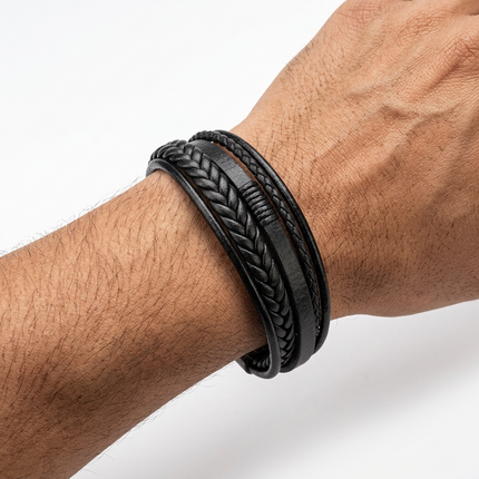 Men's Leather Multilayer Bracelet