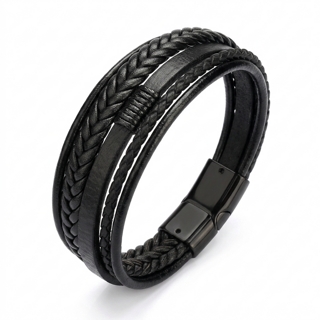Men's Leather Multilayer Bracelet