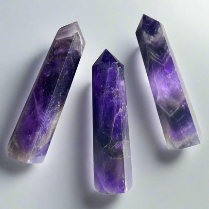 Intention tower • chevron amethyst