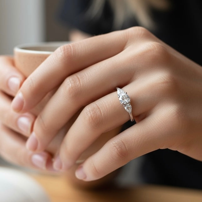 925 sterling silver ring • august